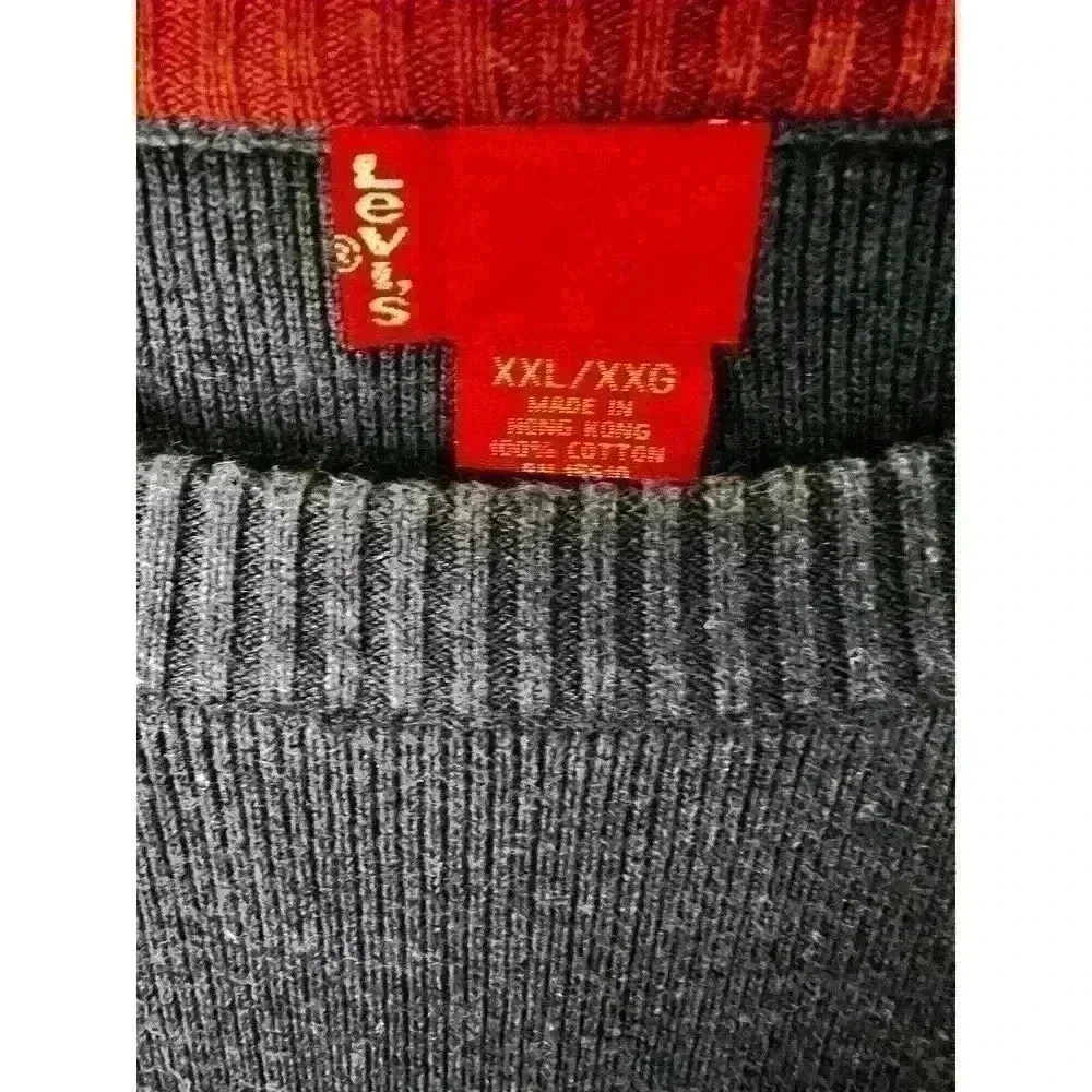 Levi's Men's 100 % Cotton Knit‎ Sweater XXL 2XL Blue